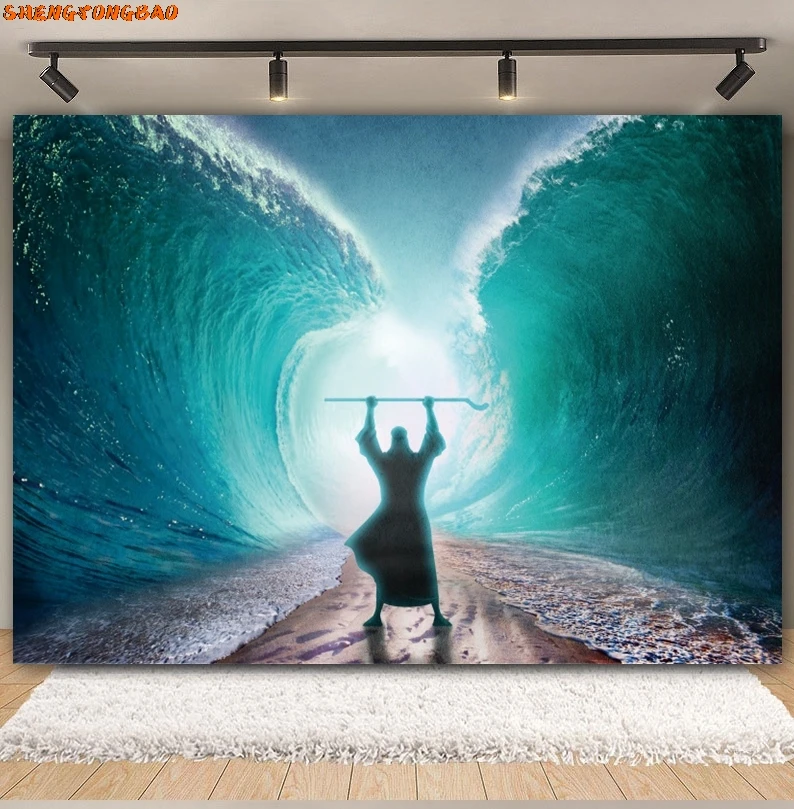 Nativity Jesus Cross Backdrop Christ Birth of Jesus Holy Bible Crucifixion Mountain Sunset Christmas Photography Background Deco