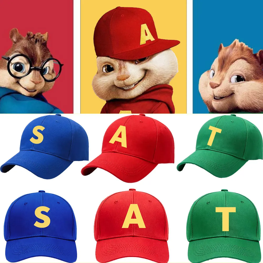 Alvin and The Chipmunks 2026 Gorra de béisbol informal unisex a la moda, gorras de dibujos animados de Alvin Chipmunk, sombrero ajustable, regalo para amigos
