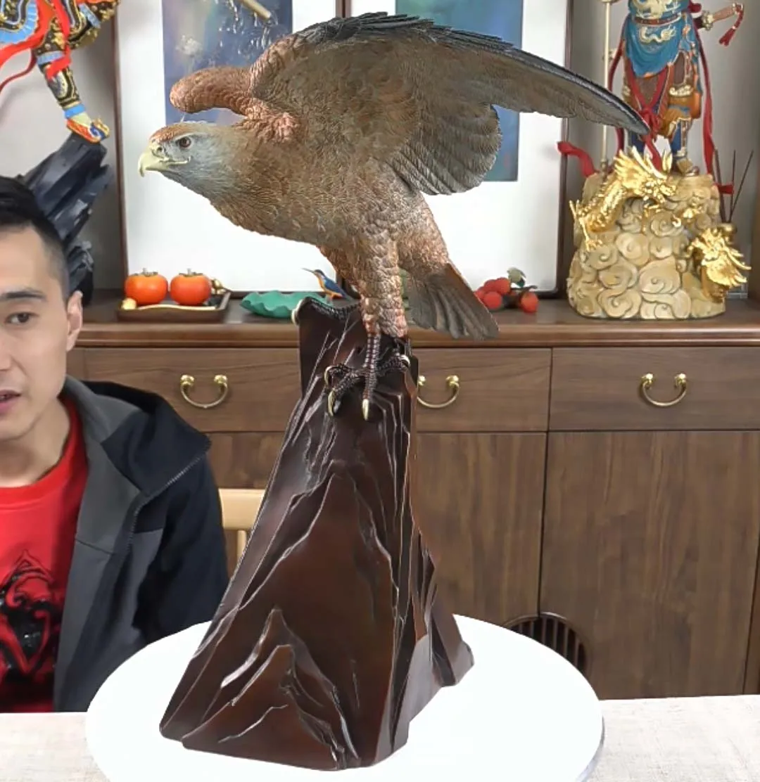 

TOP COOL Lage 2023 Limited edition high grade Good LUCK Spiritual powerful eagle bronze Sculpture Home office Decor ART statue