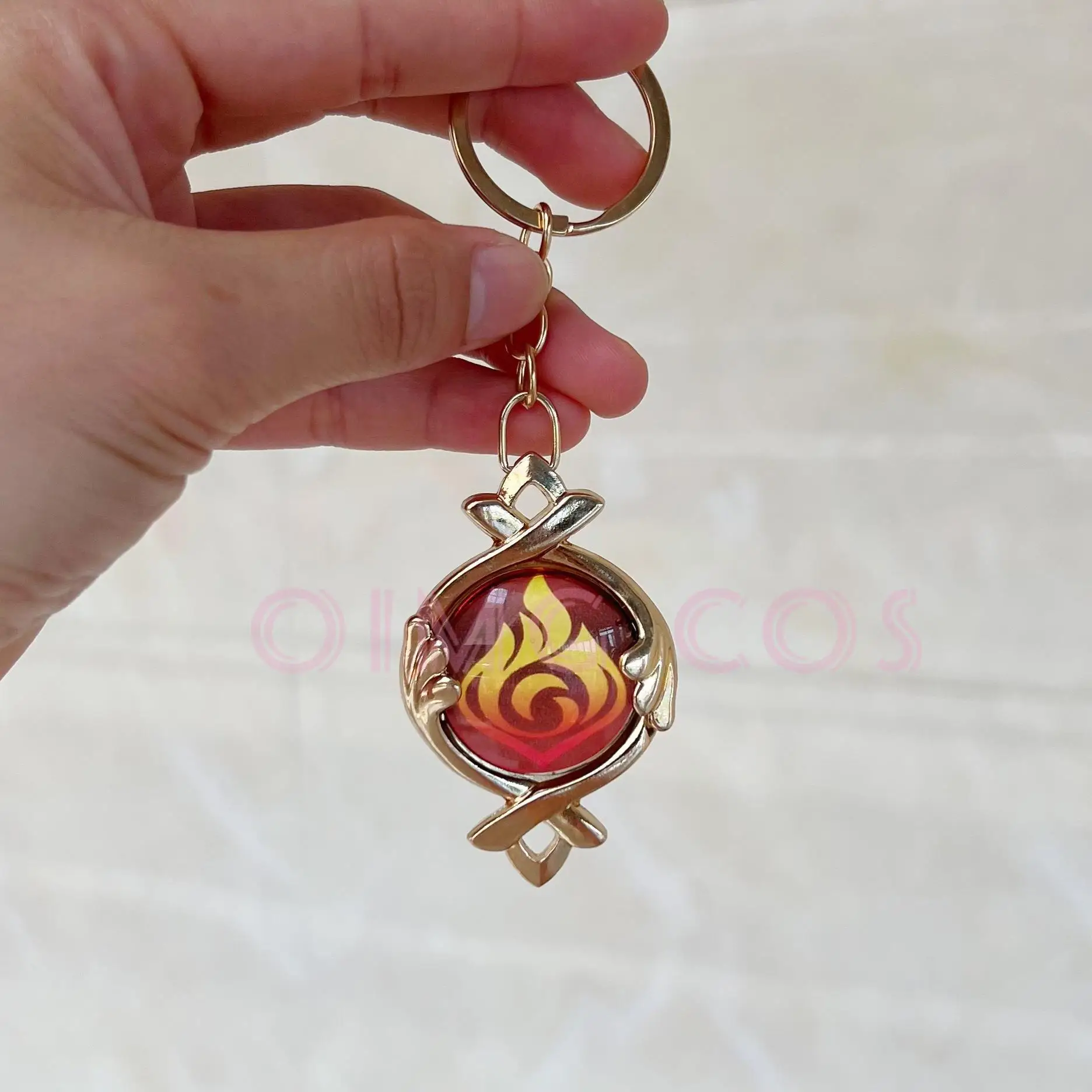 Genshin Impact Eye of God Translucent Plate Model Pendant Keychain Pendant