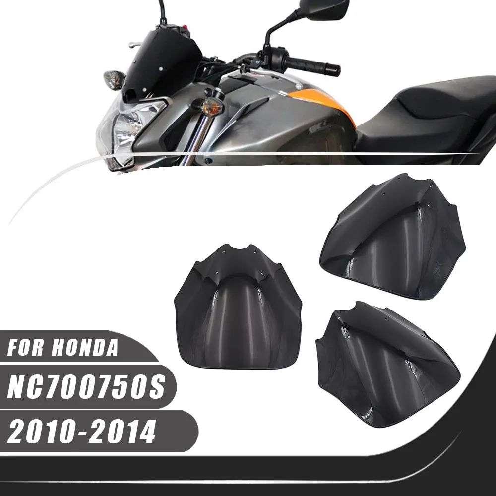 For Honda NC700 750S 2010-2014 Motorcycle Windshield Windscreen Wind Deflectors