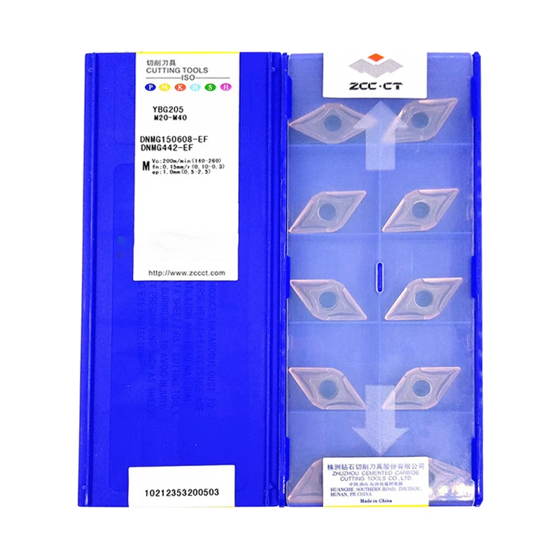 

ZCCCT DNMG150608-EF DNMG150604-EF Carbide Insert YBG202 YBG205 for CNC Cutting Tools