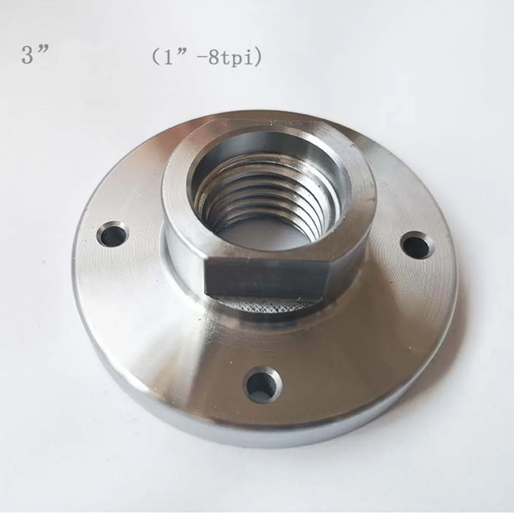 Wood Turning Machine Lathe Face Plate Featuring 18TPI Threaded Chuck Flange Steel Construction for Long Term Use