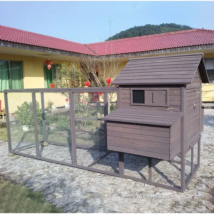 

Custom SDC023XL-1 Cheap Chicken Layer House Professional Hen Houses Provided 40 Mobile Chicken Coop Chicken Farm Fir Wood