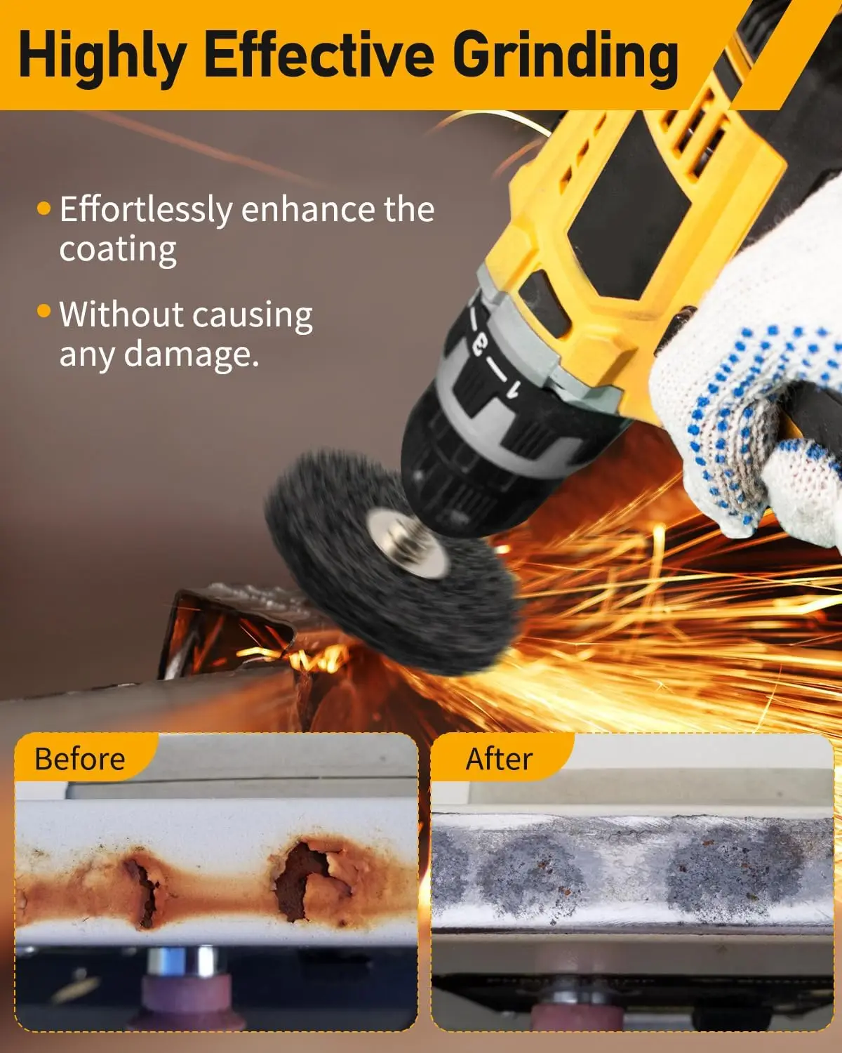 2/3/4 Inch 1pc Coral Disc Poly Strip Abrasive Wheel Diamond Grinding Polishing Disc for Paint Rust Removal