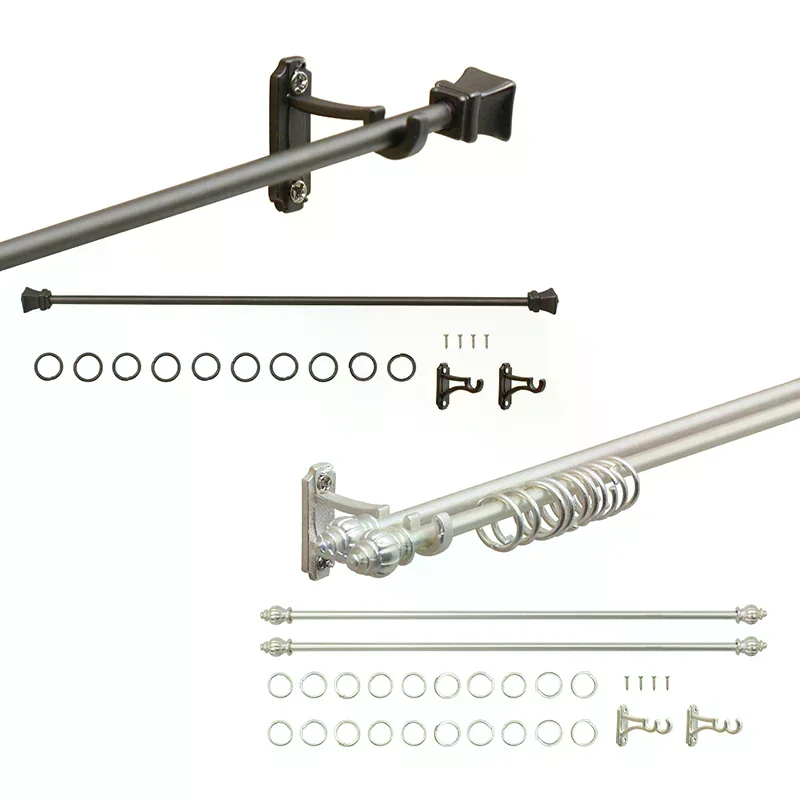 1:12 Dollhouse Furniture Model Toy Miniature Decor Curtain Rod Metal Hook Up Rings Window Fitgs Doll House Accessories