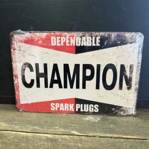 Dependable Spark Plugs Repro Small Sign-Aluminum