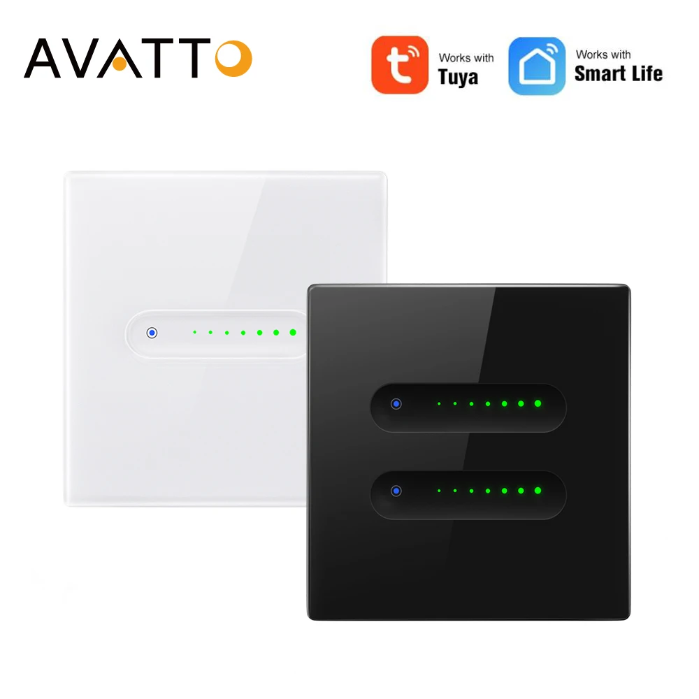 

AVATTO WiFi Smart Dimmer Switch,Groove design,Brightness Adjustable,Work with Alexa Google Home.