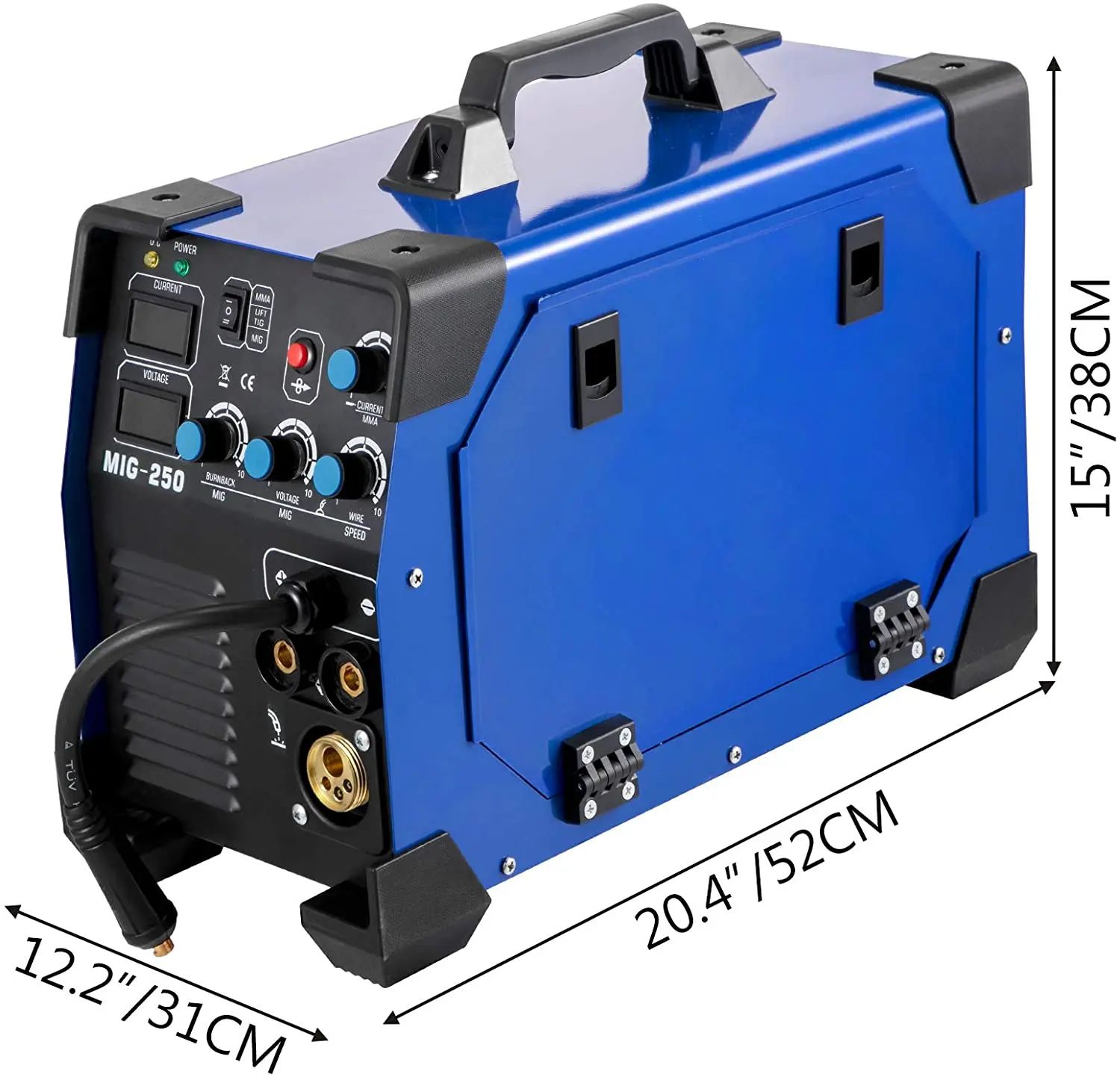 Welder 250 Amp MIG TIG Arc Welder 3 in 1 Welder Welding Machine TIG Lift ARC MMA Stick IGBT DC Inverter Dual voltage 110V