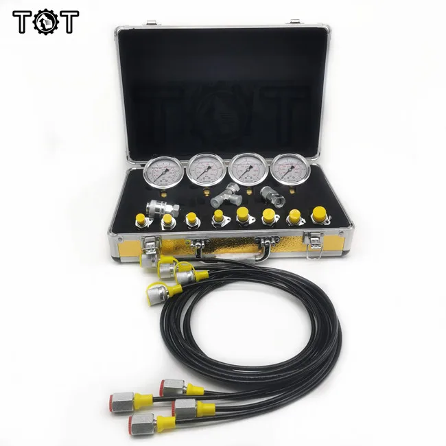 Universelles digitales Manometer, Messgeräte, Bagger, hydraulisches Manometer, Testkit, 0–60 MPa, Manometer