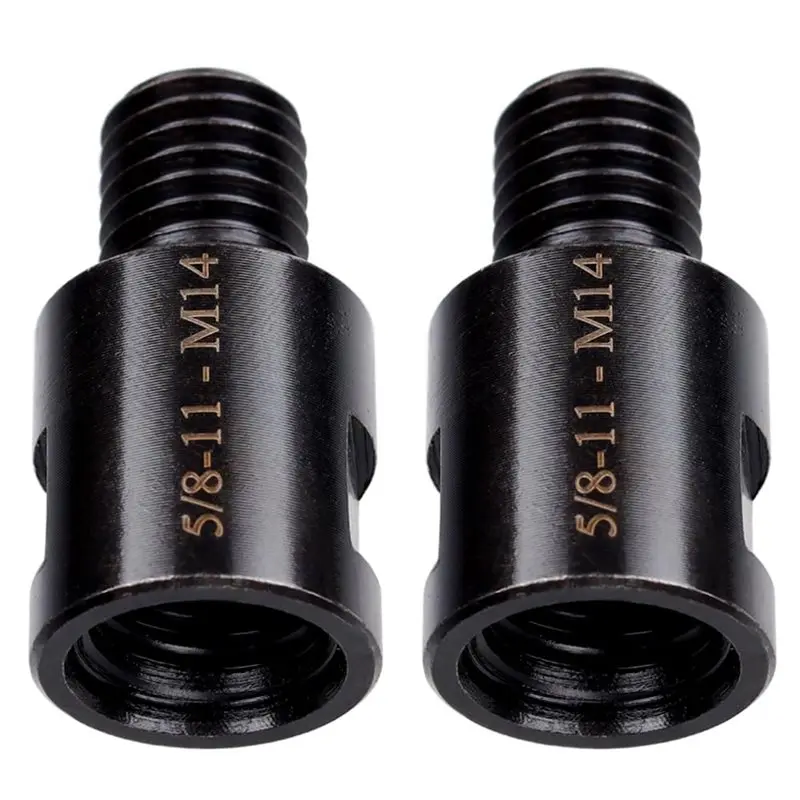 -[Retail TX] 8Pcs 5/8 Inch-11 To M14 Adapter Angle Grinder Thread Converter Adapter Shaft Connector For Diamond Core Drill Bits