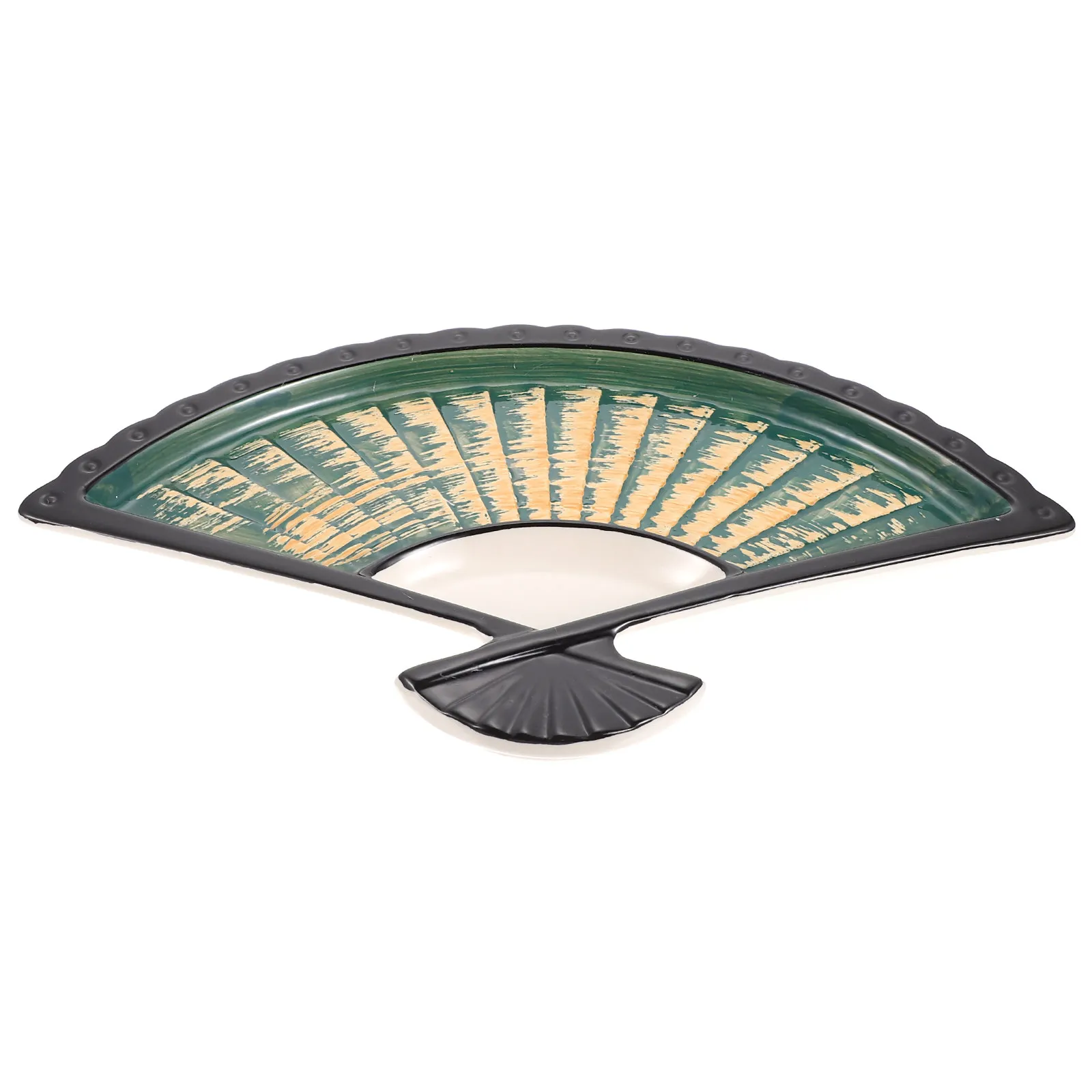 Plato de Cerámica de Grado Alimenticio para Sushi, Plato para Dumplings con Compartimento para Salsa, Plato para Aperitivos, Estilo Japonés Oriental