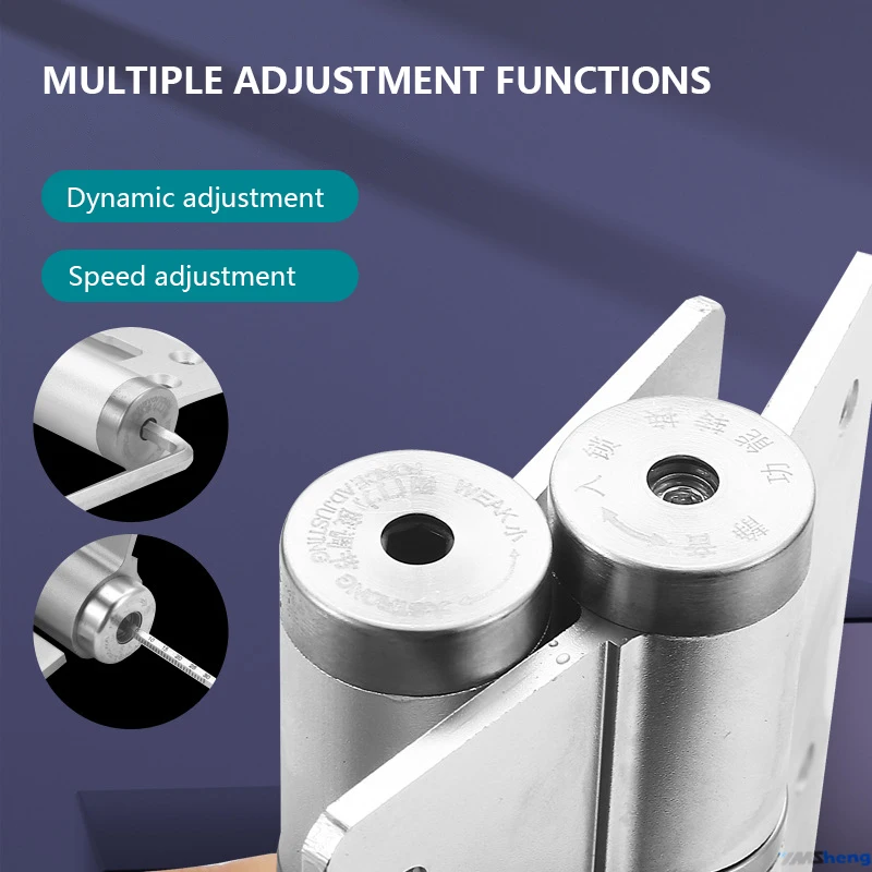 Hydraulic Hinge Invisible Door Automatic Door Closing Positioning Hinge Silent Buffering Double-opening Automatic Wooden Door
