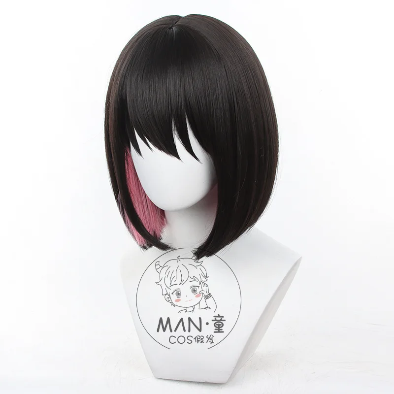 Peluca de Cosplay de Zenless Zone Zero Ellen Joe para hombres y mujeres, horquilla de pelo sintético resistente, traje de Halloween, utilería de Roleplay, 33cm