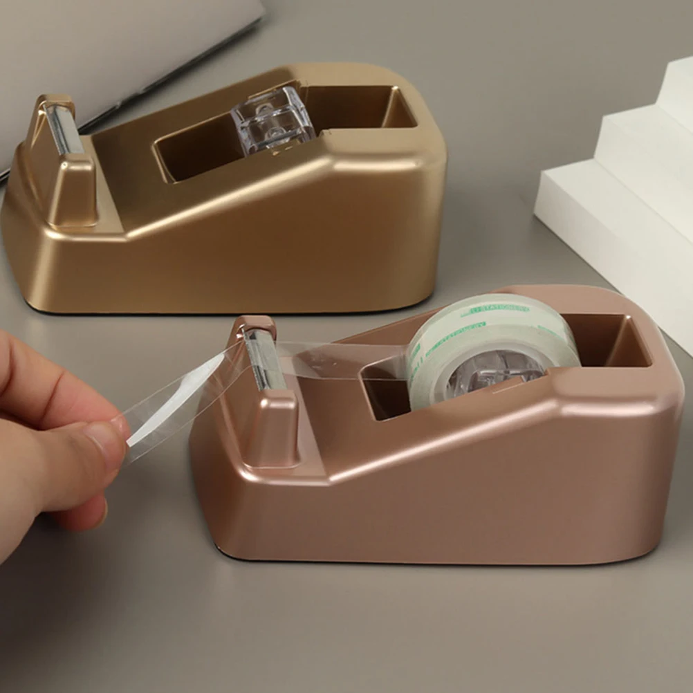 

2Pcs Tape Dispenser Small Sticker Supply Professional Holder Reusable Lightweight Plastic Smooth Edge Perfect