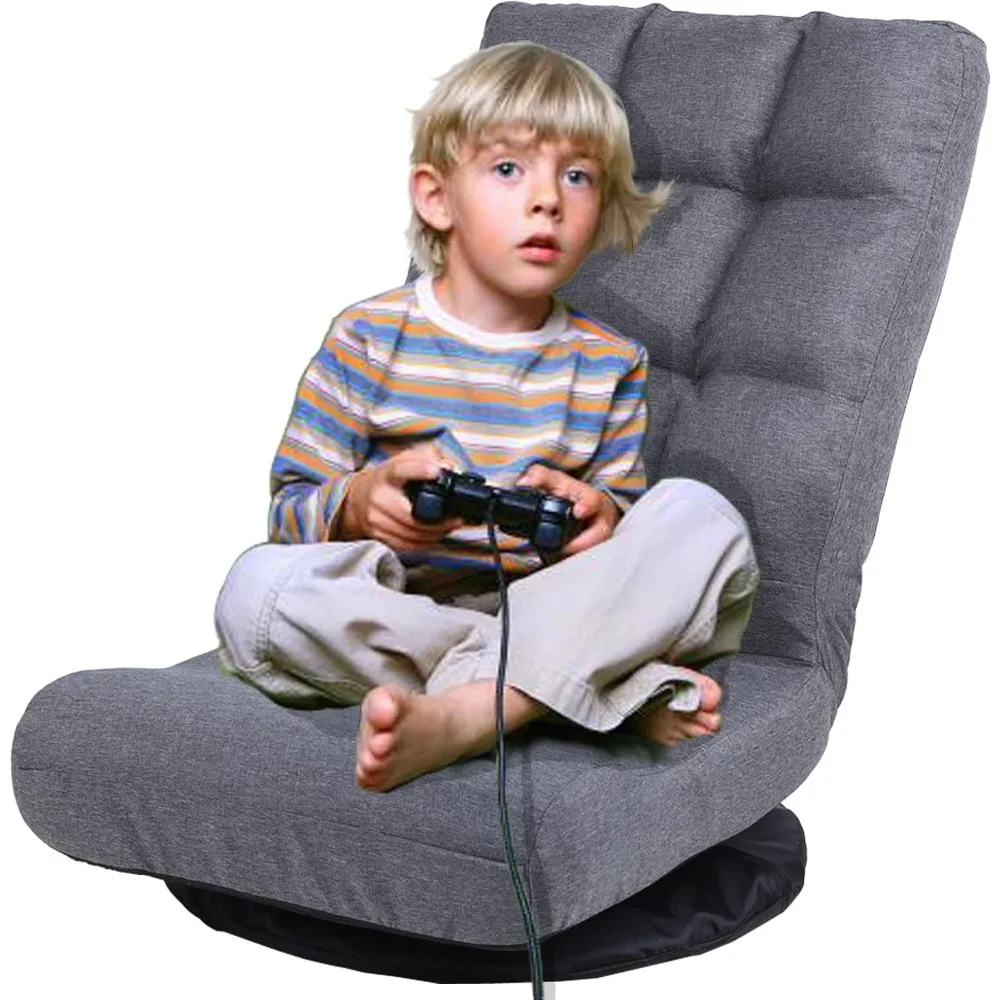 

Multipurpose Gaming Chair Rocker for TV, Reading, Playing Video Games Lumbar Support, Adjustable Foldable Backrest