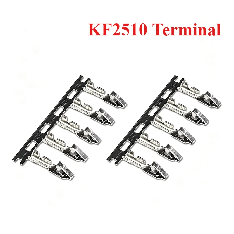 500pcs KF2510 Cold-Pressed Terminal 2.54MM Spacing Connect Reed Terminal Copper Line Pressing Female Terminal Reeds