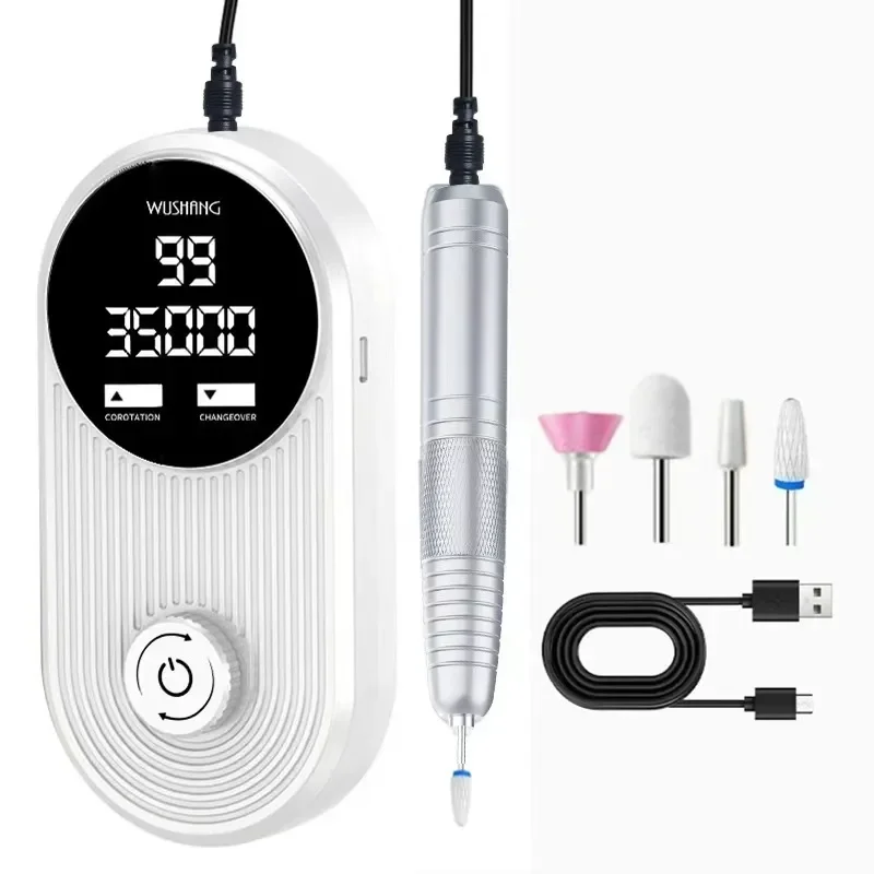 Multifunctional Nail Polisher Professional Electric Nail Polisher High Power Long Battery Life Nail Polisher