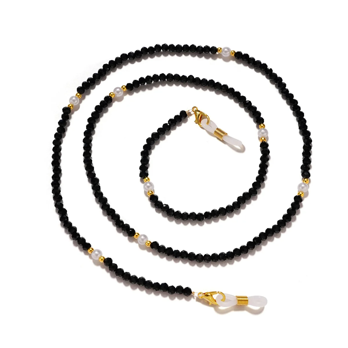 Perle Kristall Gläser Kette Damen Modische Sonnenbrille Lesebrille Auge Hängende Kette Hängendes Seil Einfaches Design