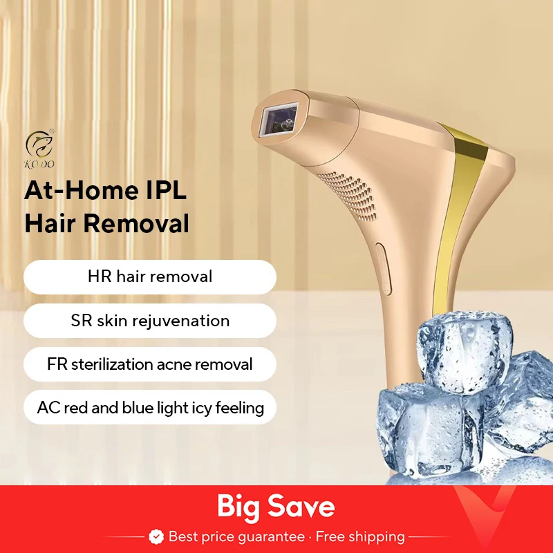 KODO 2024 Wysokiej klasy personalizacja laserowa depilacja lodowa Depilator laserowy Stały bezbolesny fotodepilator IPL 4 w 1 do twarzy i ciała