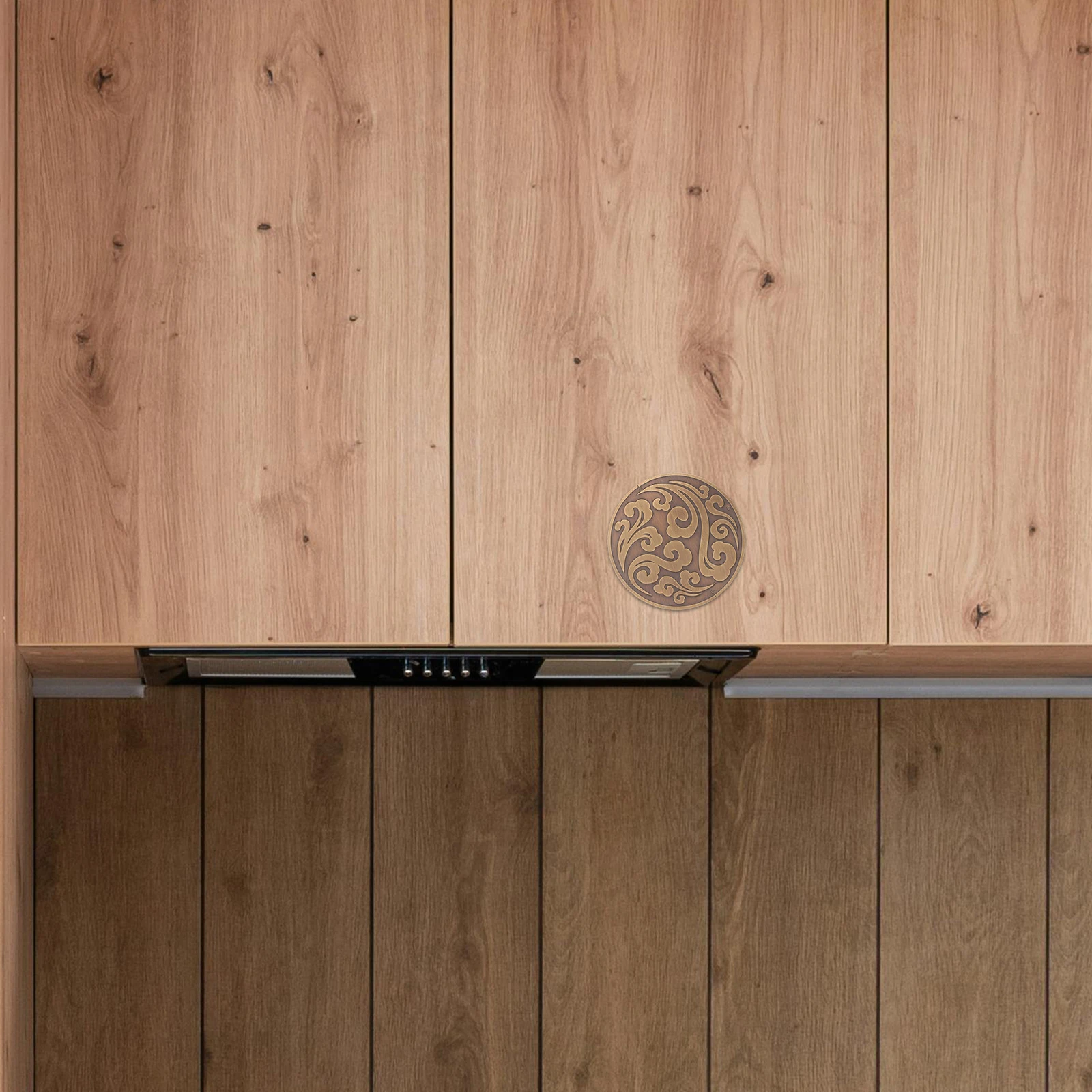 

Vintage Brass Applique Cabinet Door Panel Carved Furniture Decal Chinese Style Cloud Decoration Brass Applique