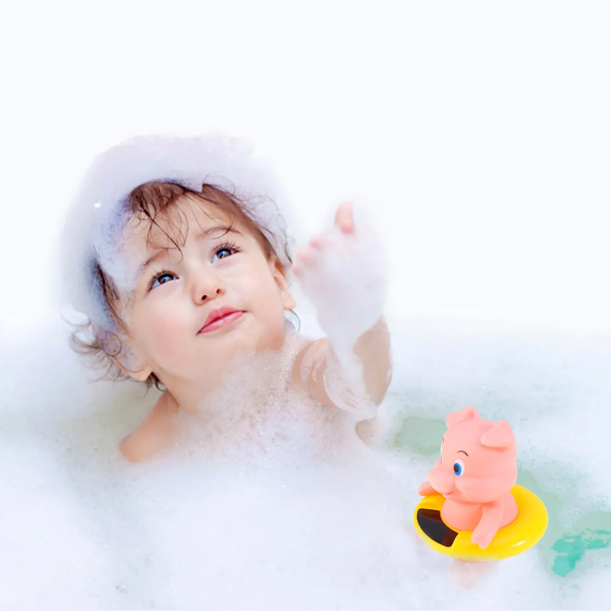 Floating Bath Thermometer for Babies Fun Frog Shape Water Temperature Monitor for Bathtub Pool Spa Indoor Use Easy Read Digital