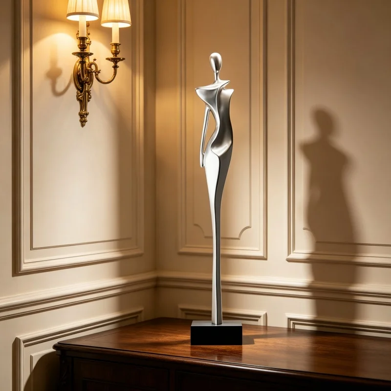 Home Decor Luxury Figure Abstract Art Sculpture Modern Minimalist Statues for Decoration Porch Humanoid Art Figure Ornament New