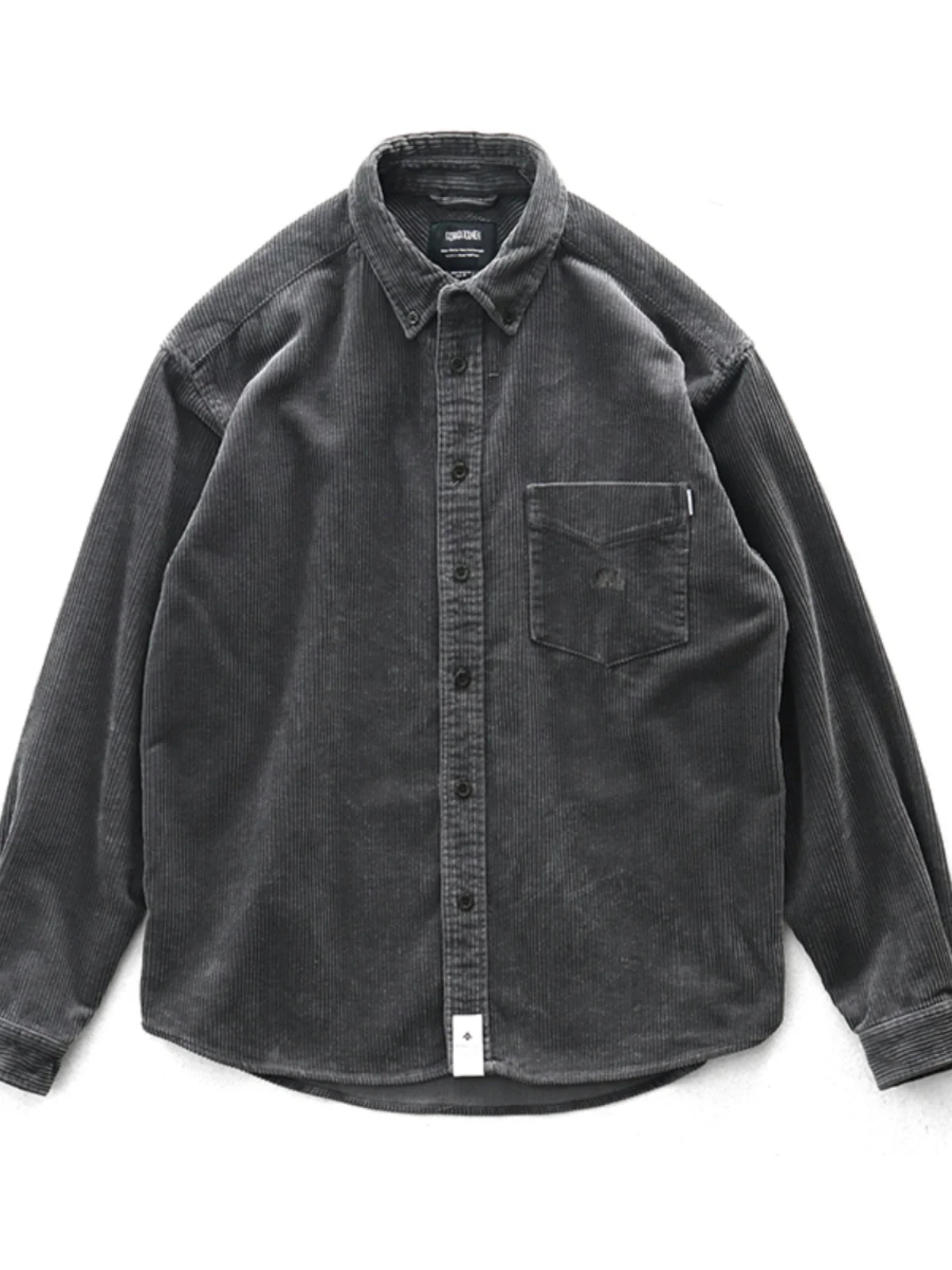 

Мужская повседневная вельветовая одежда Long Sve, винтажная свободная посадка, однотонная, на пуговицах, молодежная зимняя одежда, китайский бренд