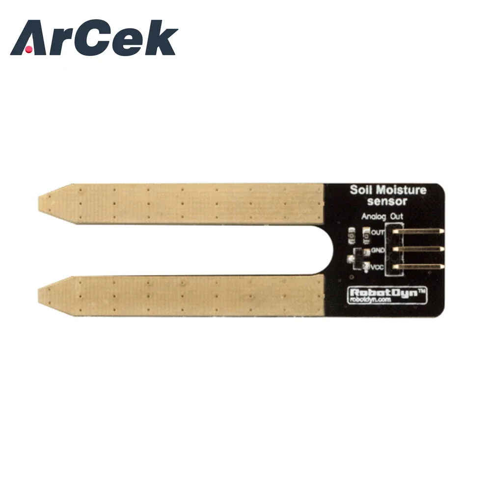 Placa de teste do sensor de umidade do solo Módulo de detecção do higrômetro do solo Umidade da planta do jardim para Arduino