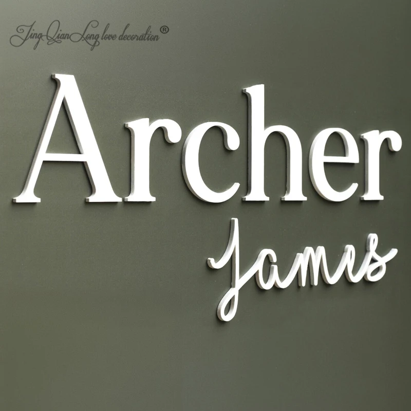 Custom Wooden Cutout Name Wall Sign, Wooden Letters, Name Sign, Boho Nursery Sign, Above Crib Name, Nursery Decor, First and Mid