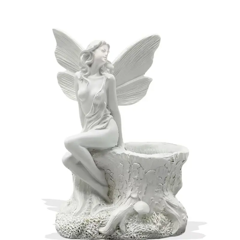 

Flower Fairy Statue Decoration, Outdoor Children's Garden Courtyard Lawn Resin Decoration Sculpture Resin Garden Statue Garden L