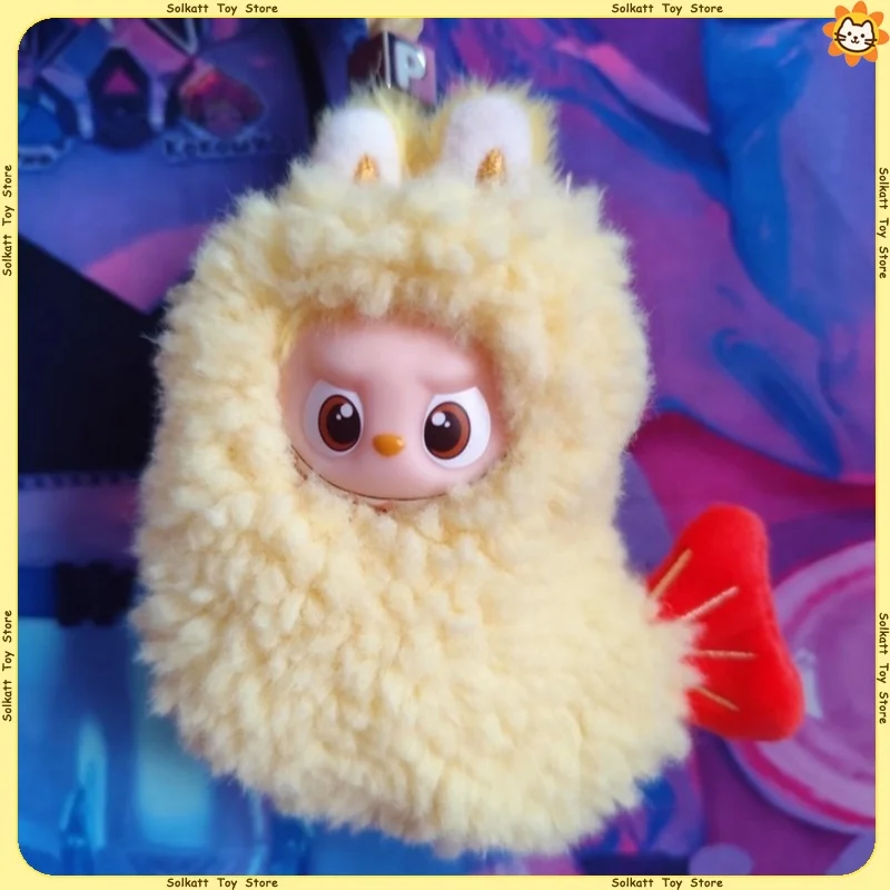 Apenas roupas para mini labubu rosa swaddling pequena abelha capa de pelúcia selo camarão rei bonito na moda brinquedos moda roupa mudar presentes