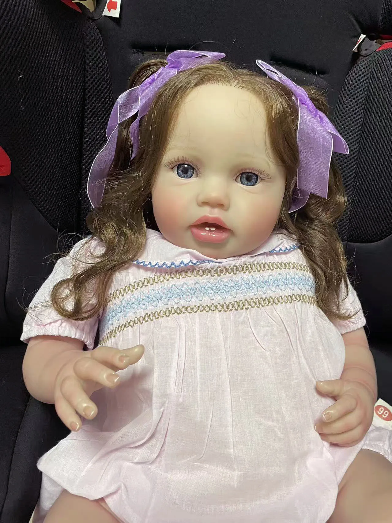 24Inch Multiple Layers Painting Pretty Lottie Princess Lifelike Reborn Doll Newborn 3D Skin Art Doll with Hand Root Hair