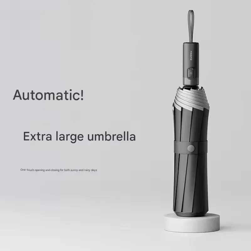 Fully Automatic Umbrella Super Strong Wind and Rain Resistant Extra Large Thickened and Reinforced Men's Folding Umbrella - view 6