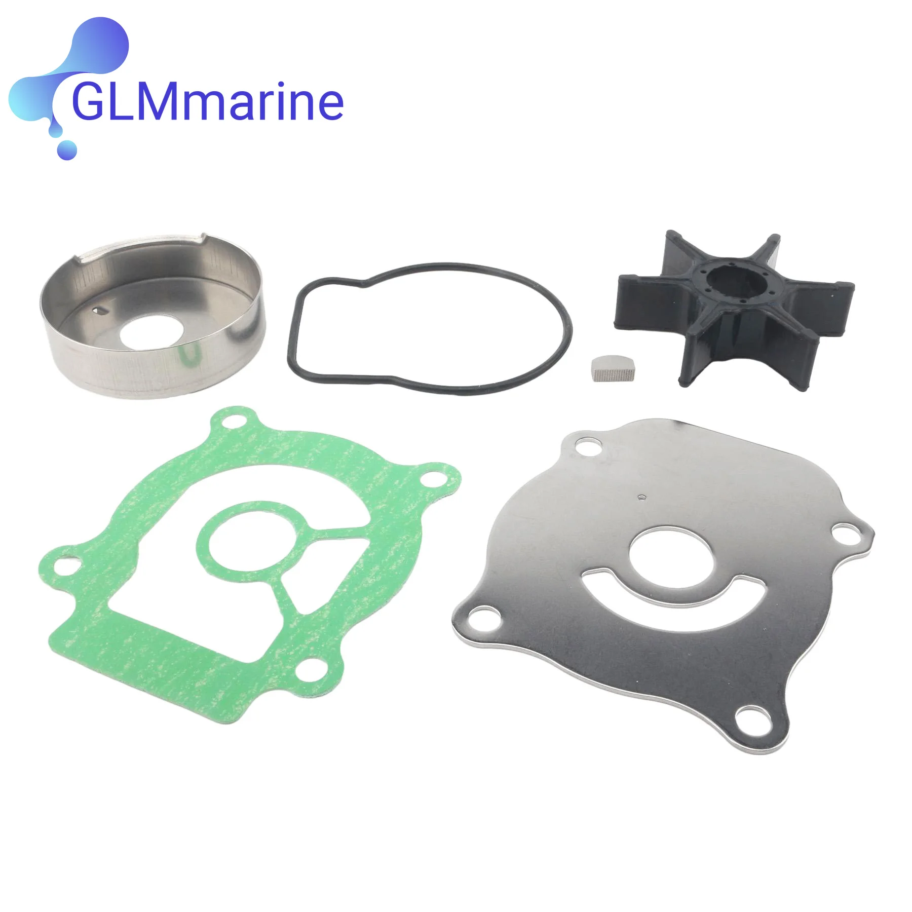 Outboard Water Pump Impeller Rebuild Kit 17400-95J03 Compatible with Suzuki 4-Stroke DF25 V-Twin Outboard Engines 17400-95J02