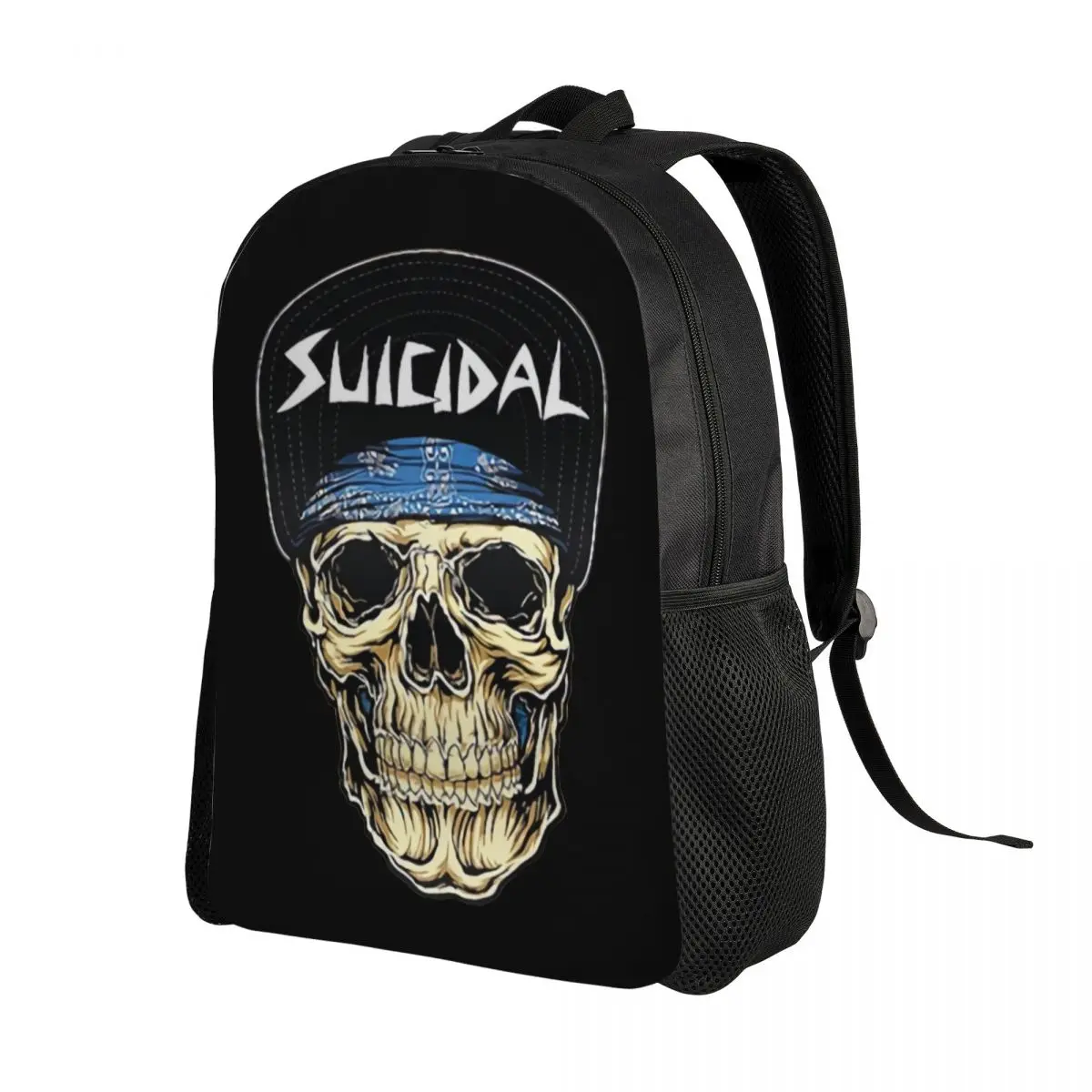 Personalized Suicidal Tendencies Skull Backpacks Women Men Basic Bookbag for College School Bags