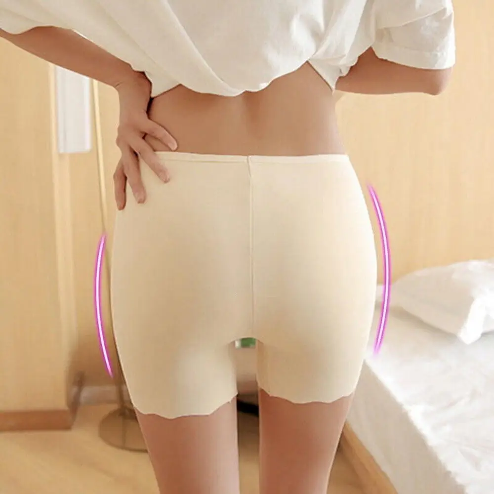 2024 Women Soft Elastic Safety Pants High Waist Under Leggings Shorts Under Skirt Seamless Anti Chafing Boxer Panties Underwear