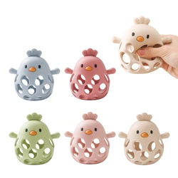 Baby Silicone Teething Toys Infant Soft Soothing Hand Teether Toys Newborn Training Grip Chewing Teething For Baby Product Toys