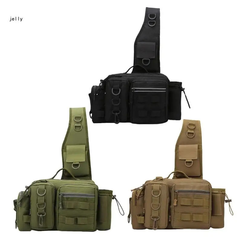 

448C Shoulder Pack Fishing Tackle Backpack for Men Storage Bag Fanny Pack