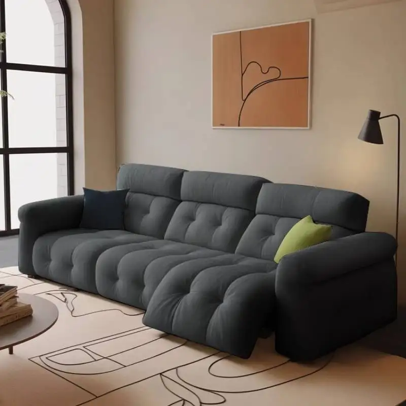 &Extendable Electric Recliner Sofa Breathable Modern Apartments Electric Recliner Sofa Luxury Relax Divano Soggiorno Furniture