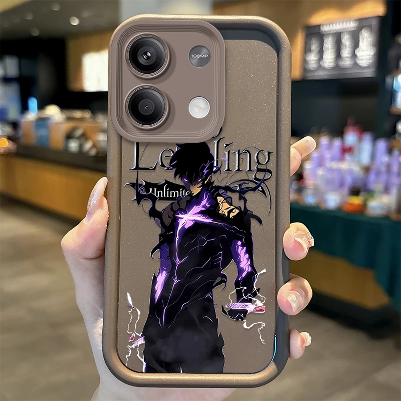 Anime S-Solo Levelings TPU 전화 케이스 Redmi Note 13 12 Pro Plus 5G Note 13 12 11 10 9 Pro 12C 10C 9C A2 A1 충격 방지 커버