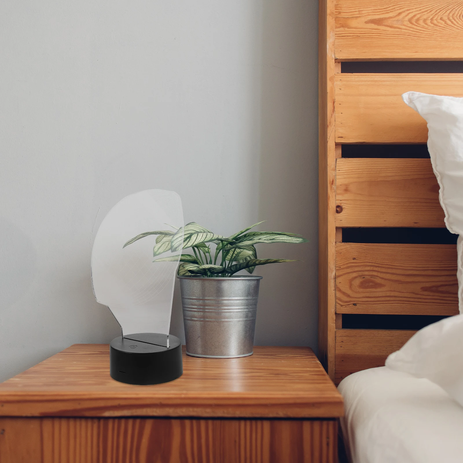 3D مصباح الوهم كرة الرجبي 7 ألوان ضوئية قابلة للتعديل سطوع وامض وسائط USB Aa بالطاقة الاكريليك ضوء الليل