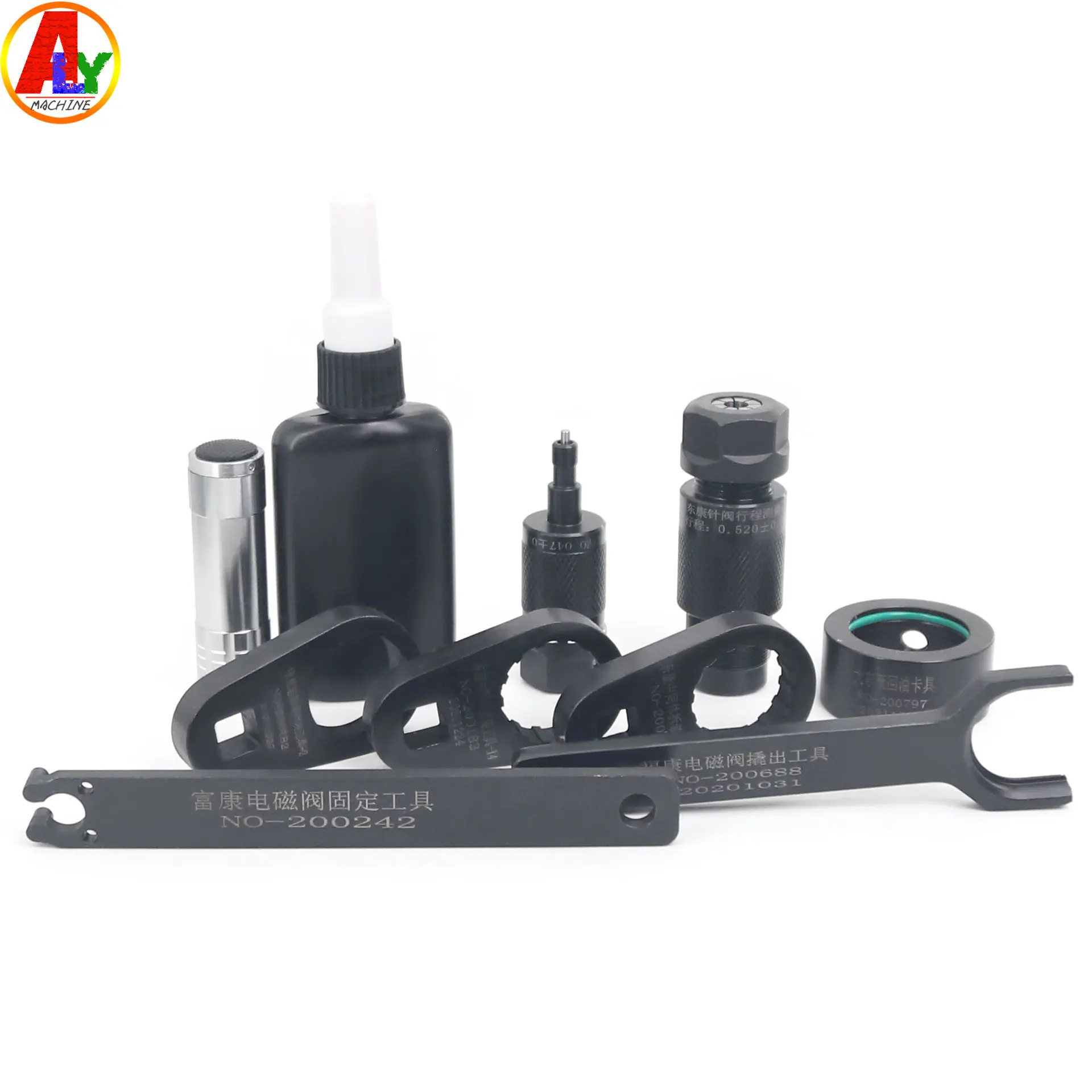 Common Rail Injector Dismantling Disassemble Tool Solenoid Valve Removal Measuring Tools Nozzle Cap Remove for Cummins XPI