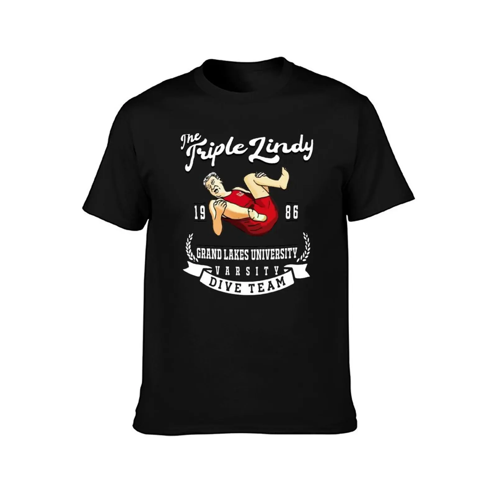The triple lindy grand lakes university varsity dive team T-Shirt Fashion Simple Casual Tee Shirt