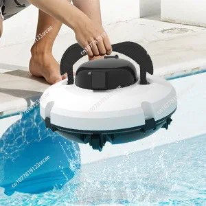 Cordless Robotic Pool Cleaner Pool Vacuum with Dual Motors Self Parking for Flat Ground Pools