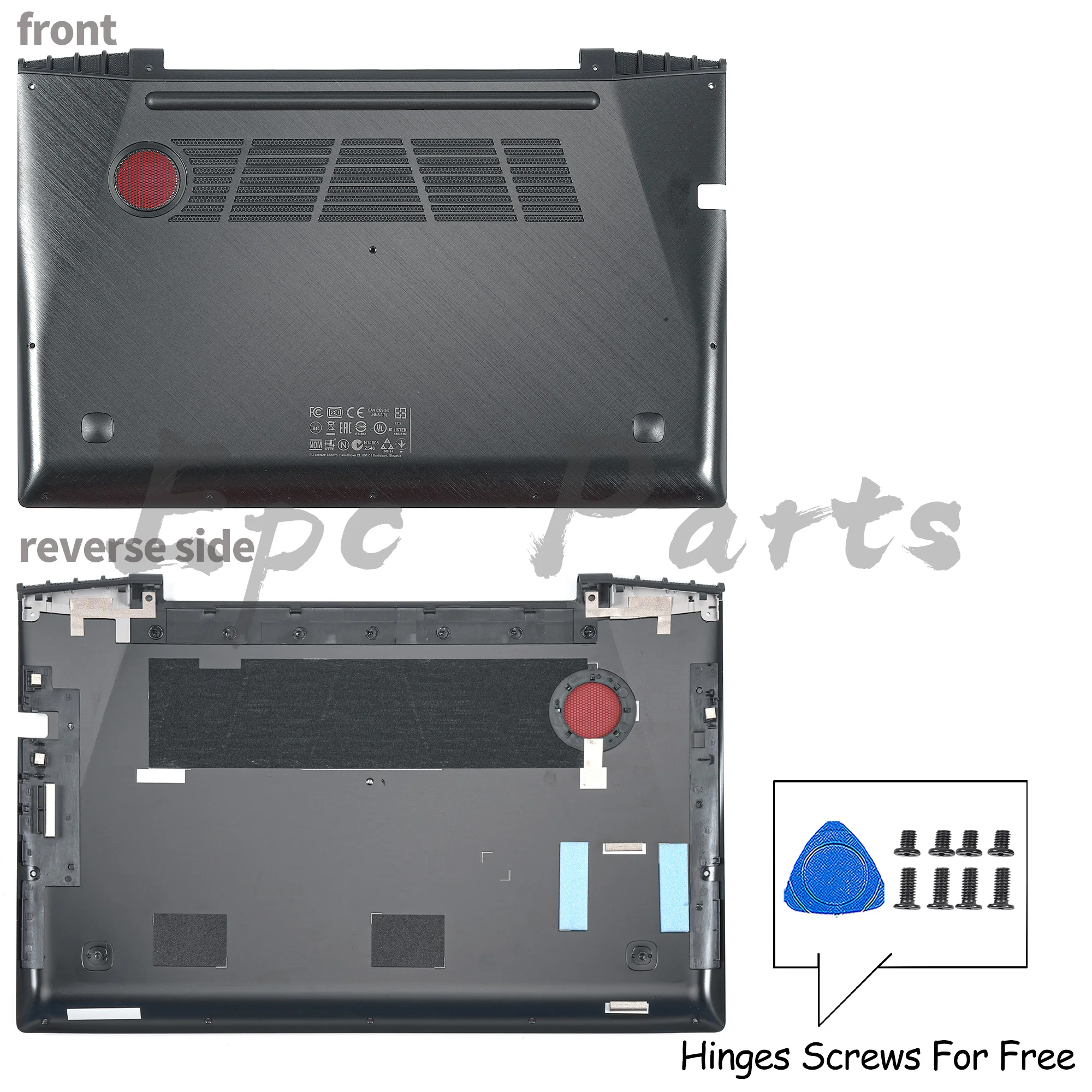 أجزاء Epc لـ Y50-70 Y50-80 Y50 غير اللمس LCD الغطاء الخلفي الحافة الأمامية Palmrest الغطاء السفلي مفصلات الغطاء الخلفي AM14R 000400   أسود