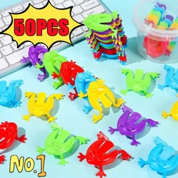 New 50-5PCS Jumping Frog Bounce Fidget Toys Antistress Relieve Family Game Kids Birthday Party Toys for Children Boy Gifts 2025