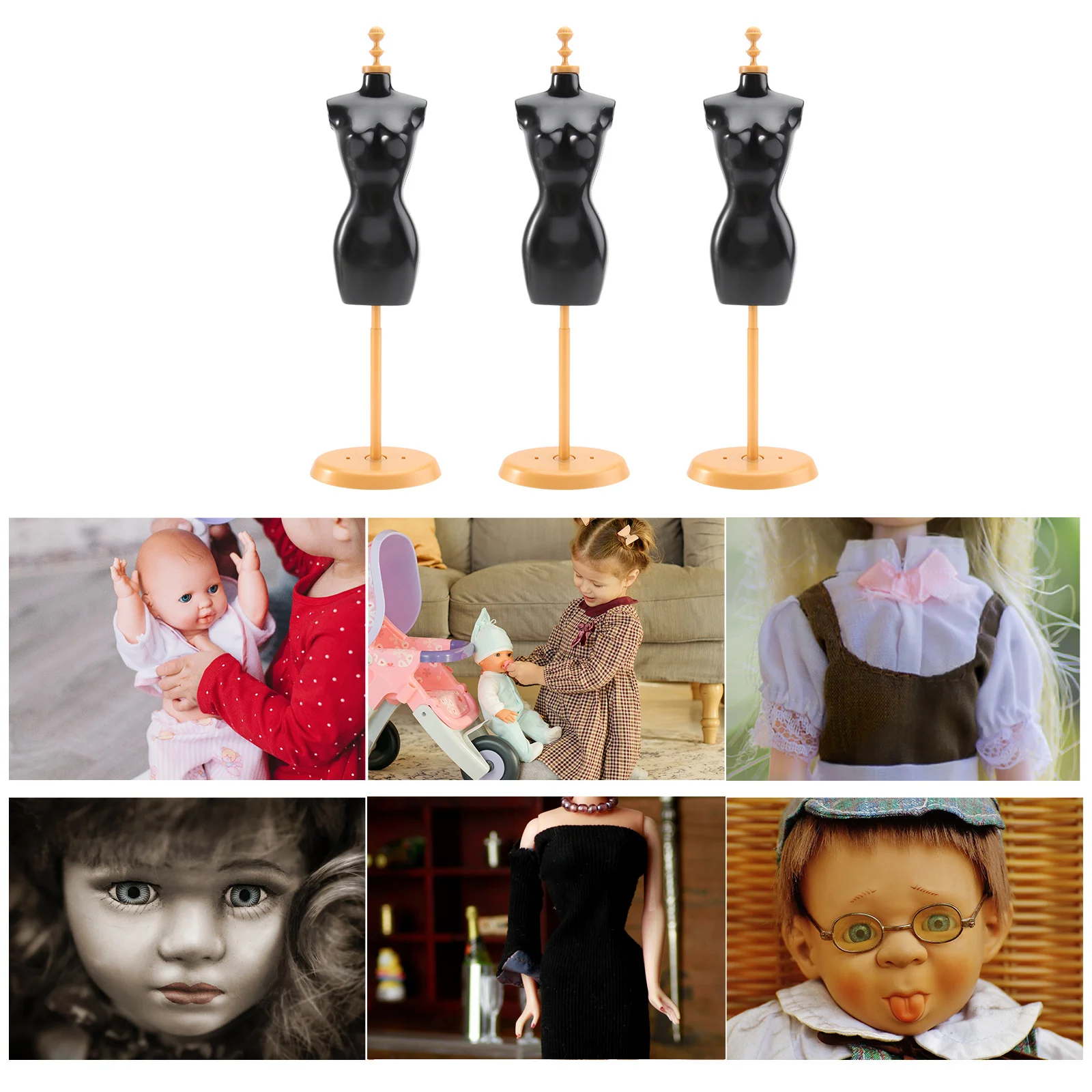 

6 шт., вешалка для одежды, черные, золотые, прочные пластиковые аксессуары для одежды, стеллаж для хранения, мини-домик