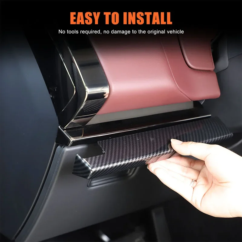 

Для Land Rover Range Rover Sport L461 2023 + ABS углеродное волокно, центральная консоль автомобиля, декоративная полоса, наклейка, автомобильные аксессуары, 3 шт.