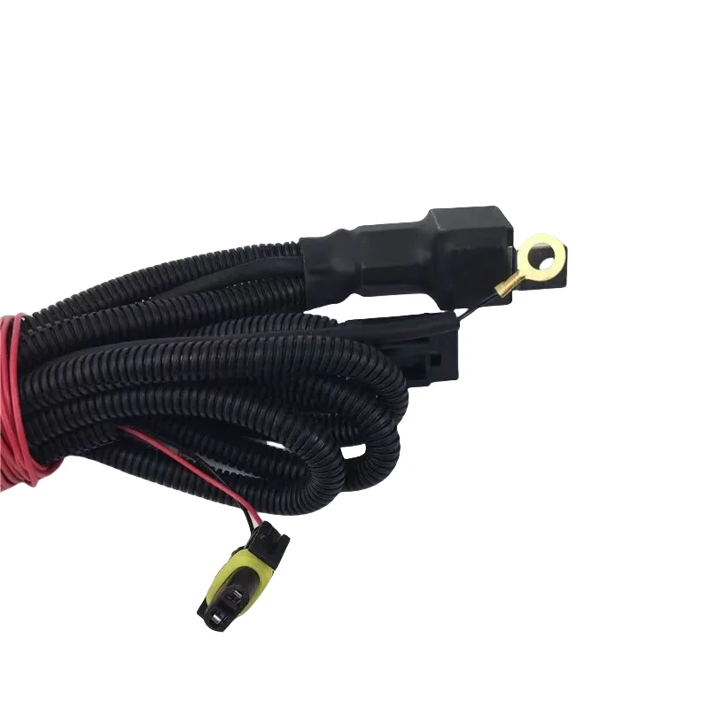 For VW New Polo Golf Jetta MK5 MK6 Skoda Octavia Fog Light Lamp WiresHarness Cable With Fuse Car Accessories